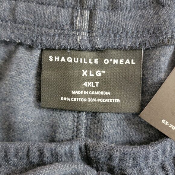 Shaquille O'Neal Sweatpants Mens 4XLT Big and Tall XLG Blue Athletic Lounge - Picture 13 of 15